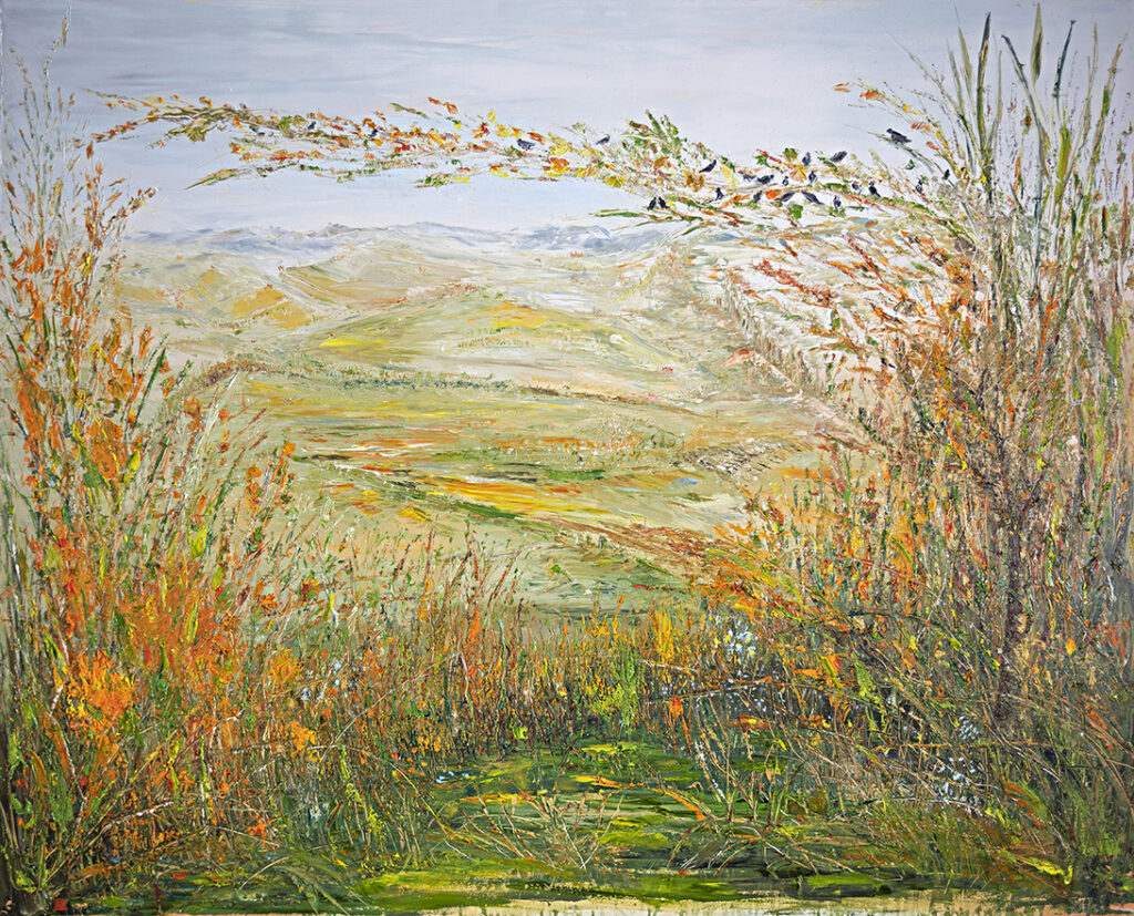 AUTUNNANDO 2025 olio su tela a spatola cm 120 x 100