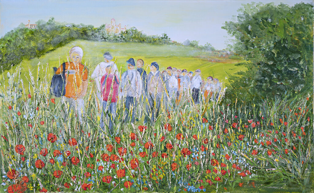 PASSEGGIANDO IL MONFERRATO - 2026 - olio su tela cm 80 x 50